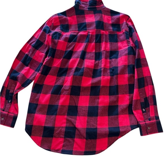 Style & Co Red and Black Plaid Women’s Flannel Shirt - Picture 6 of 6